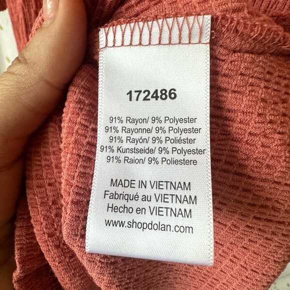 Anthropologie Dolan Vanessa Smocked Peasant Prairie Feminine Minimalist Top M - Picture 6 of 7